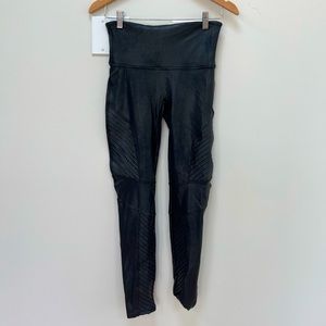 Spanx moto faux leather leggings